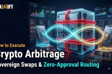 3D visualization of sovereign crypto arbitrage bypassing centralized exchange bottlenecks via smart routing