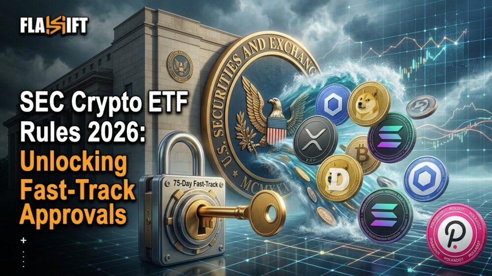 Visual contrast of slow Wall Street Altcoin ETFs versus fast, non-custodial crypto execution.