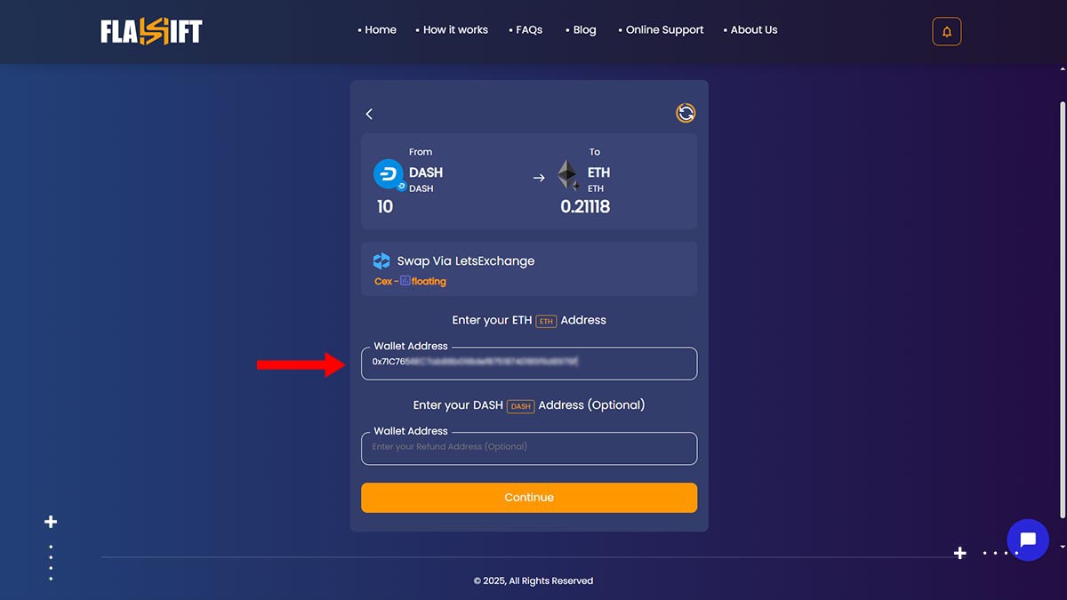flashift exchange guide 3