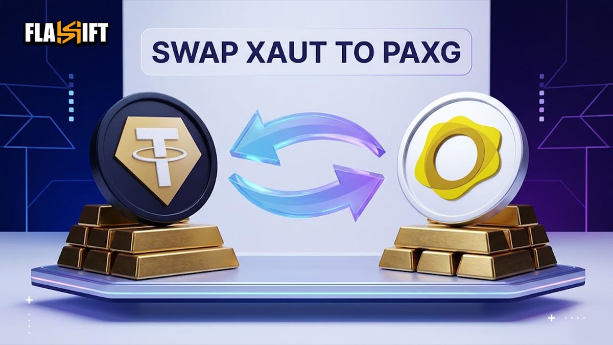 swap PAXG to XAUT
