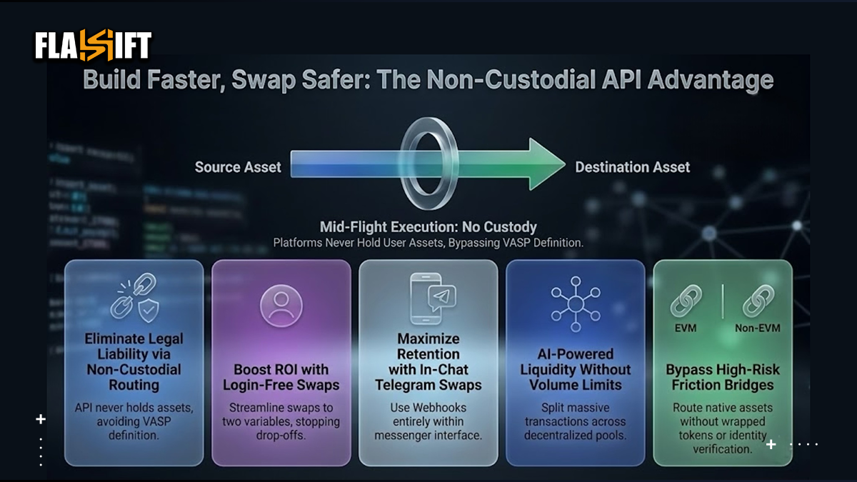 best non-custodial crypto swap api without kyc