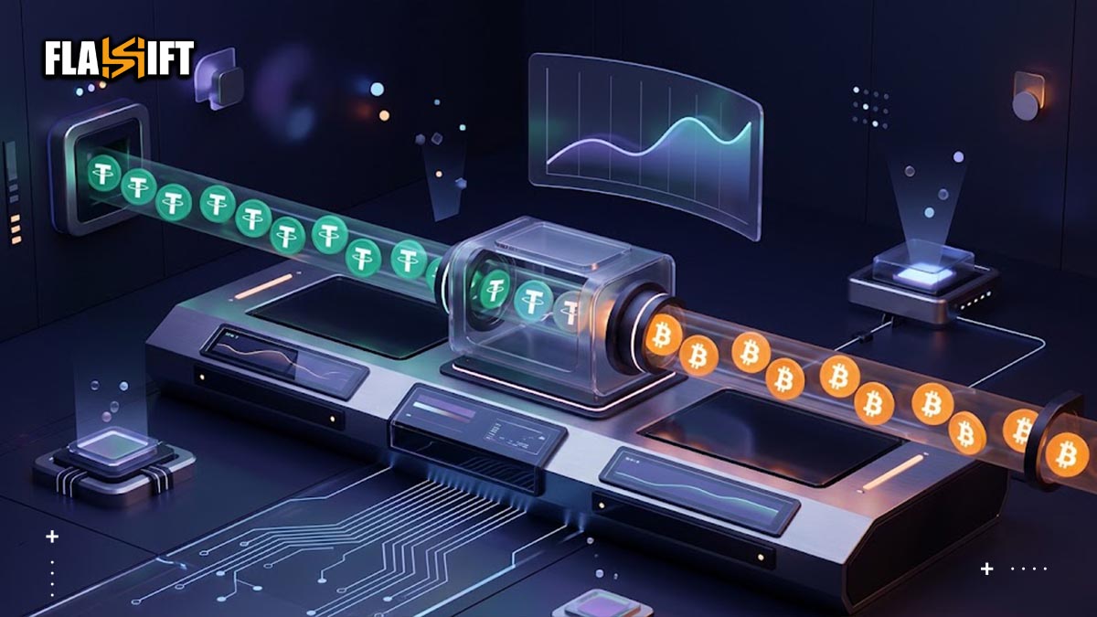 How to Swap USDT to BTC Using Flashift.app